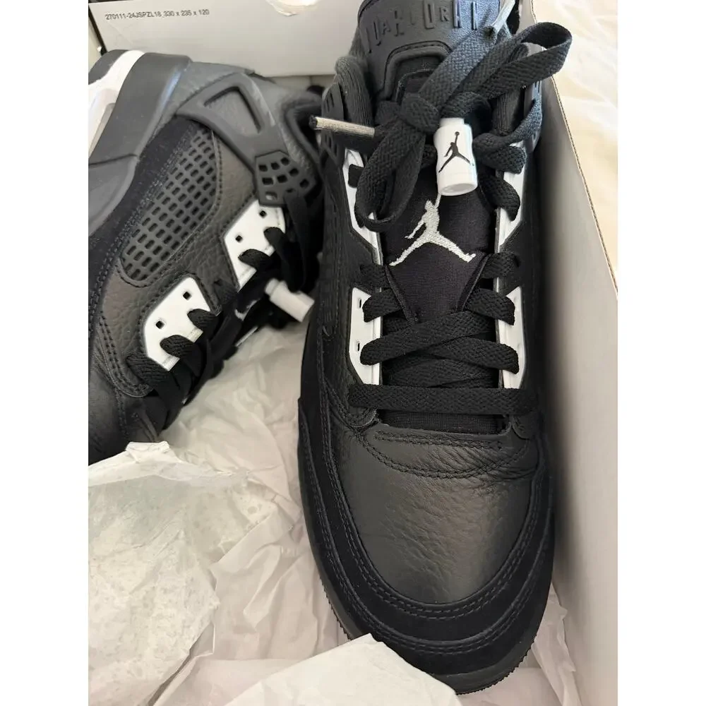 New Jordan spizike low sneakers black & white sz 9
